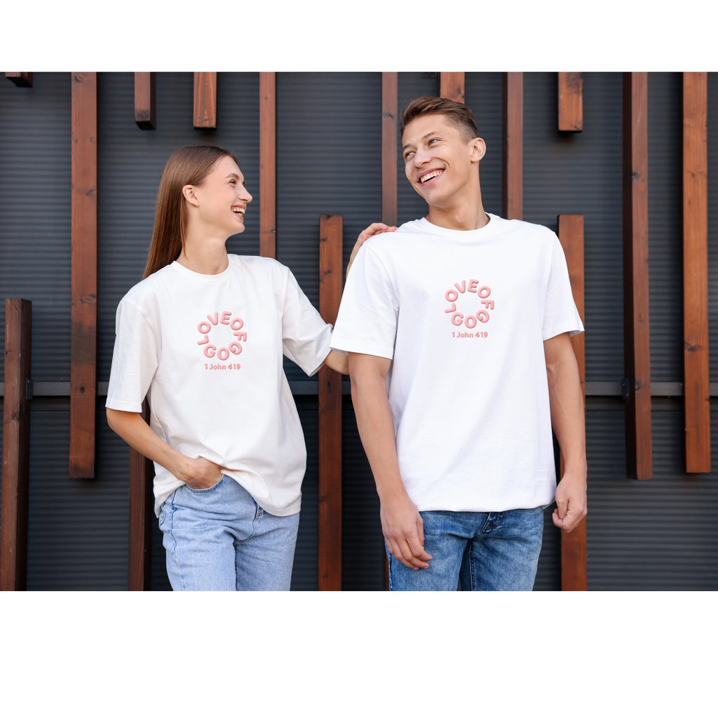 Love Of God – Christian Oversized T-Shirt | 1 John 4:19 Streetwear Tee