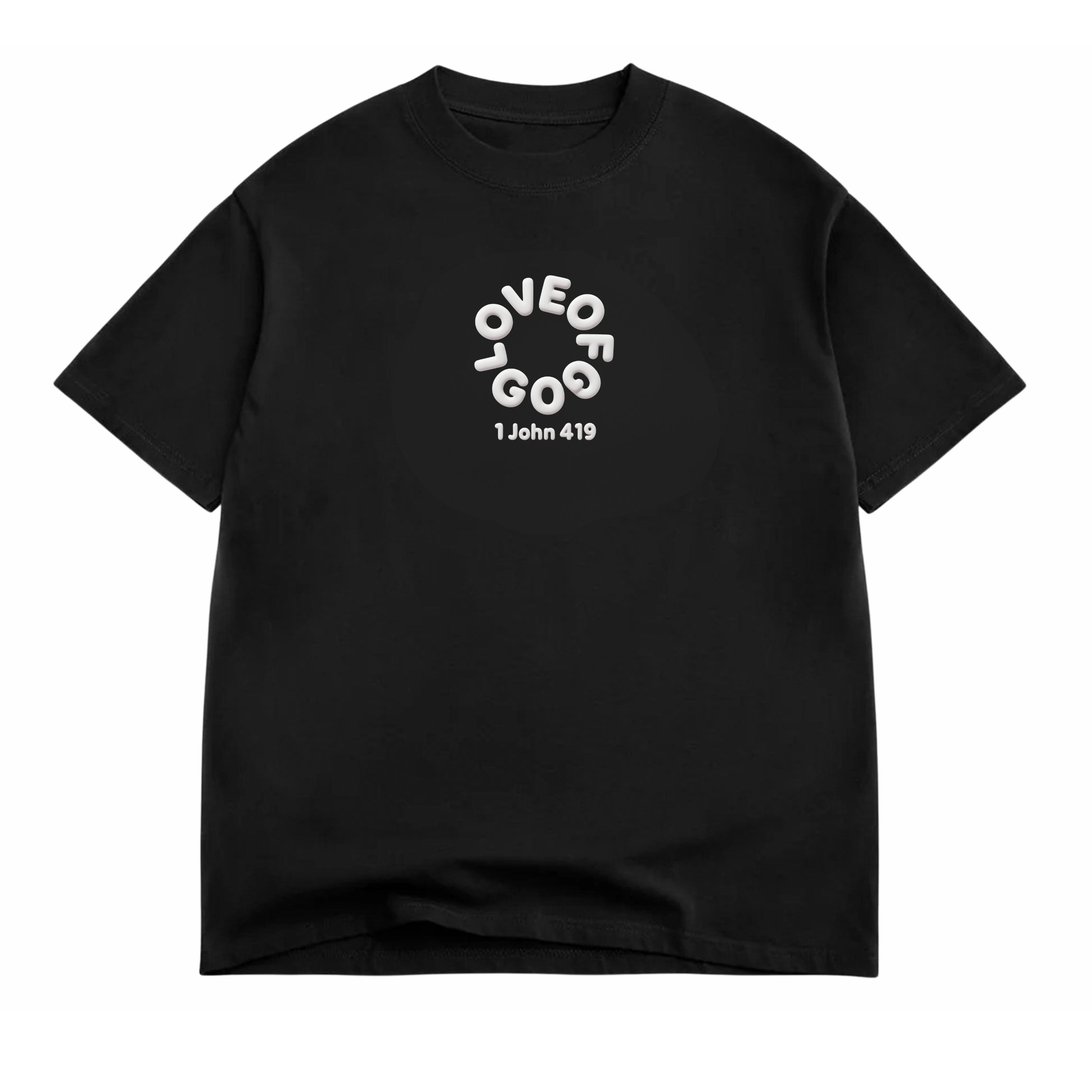 Love Of God – Christian Oversized T-Shirt | 1 John 4:19 Streetwear Tee