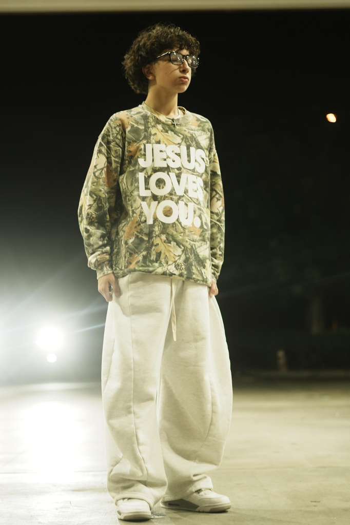 Jesus Loves You Camo Vintage Sweatshirt | Oversized Christian Streetwear