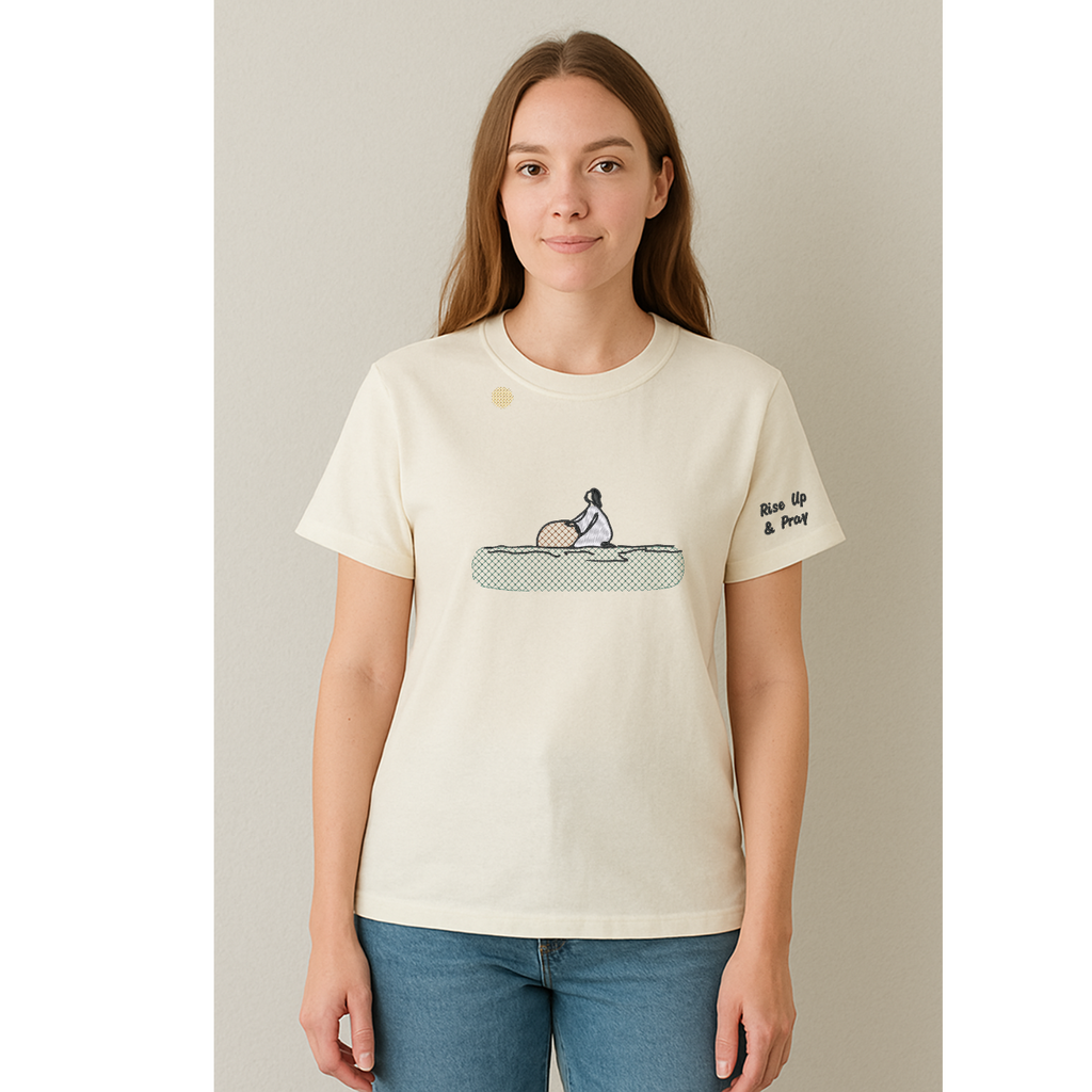 Rise & Pray Embroidery women Tee