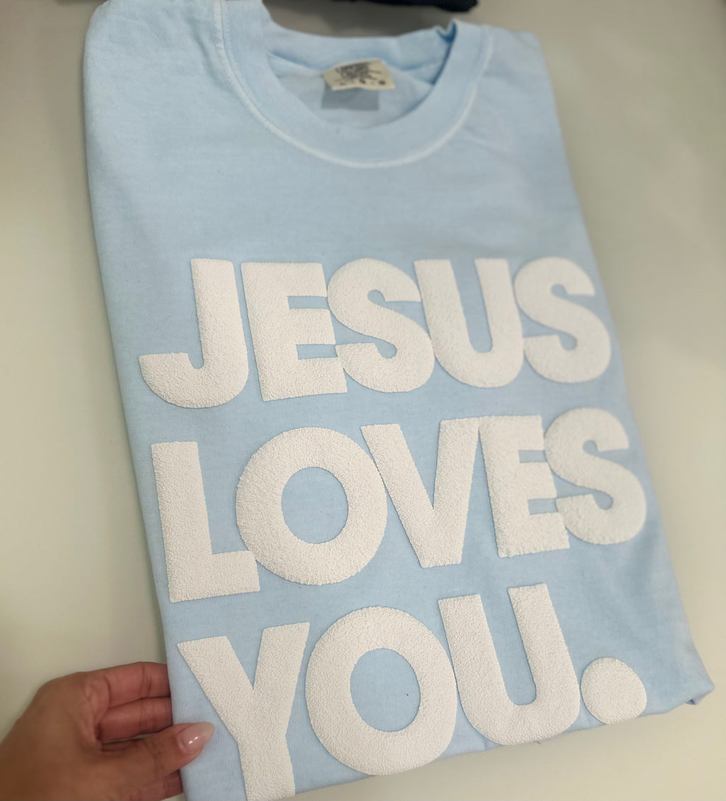 JESUS LOVES YOU Tee Christian wear unisex top - Faith wear