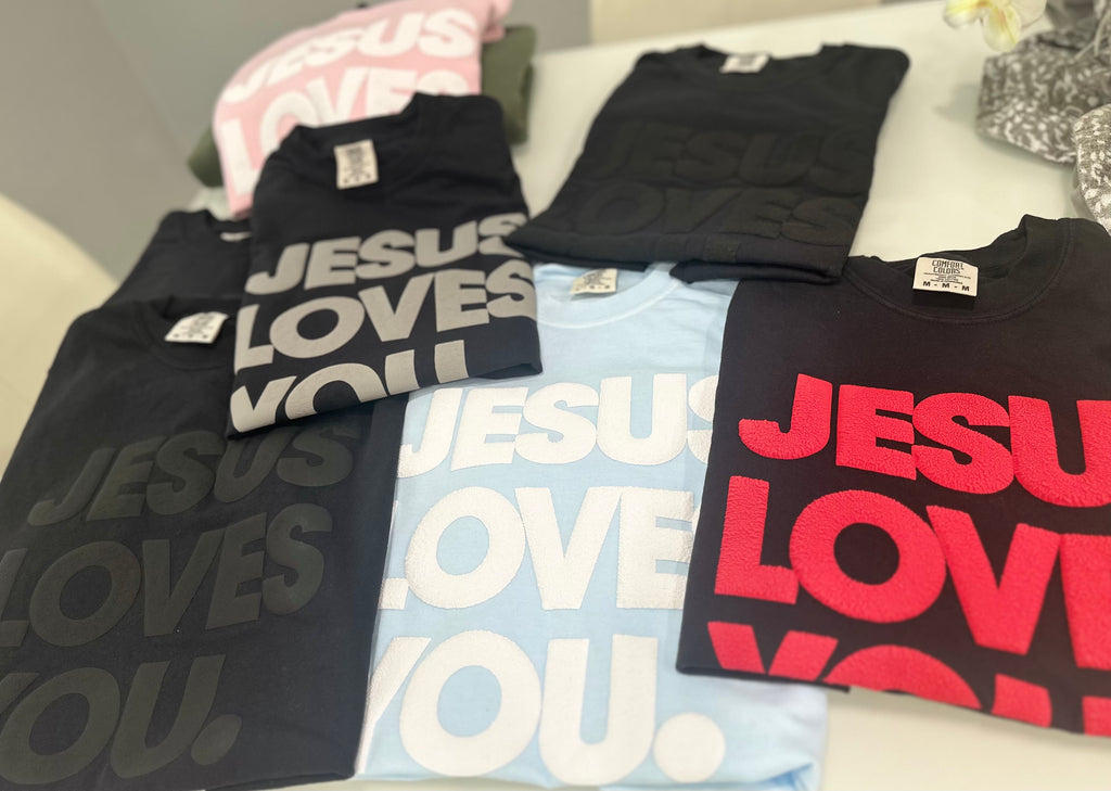JESUS LOVES YOU Tee Christian wear unisex top - Faith wear