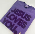 JESUS LOVES YOU short sleeve tone on tone