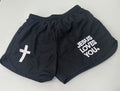 JESUS LOVES YOU  Embroidery Running Shorts