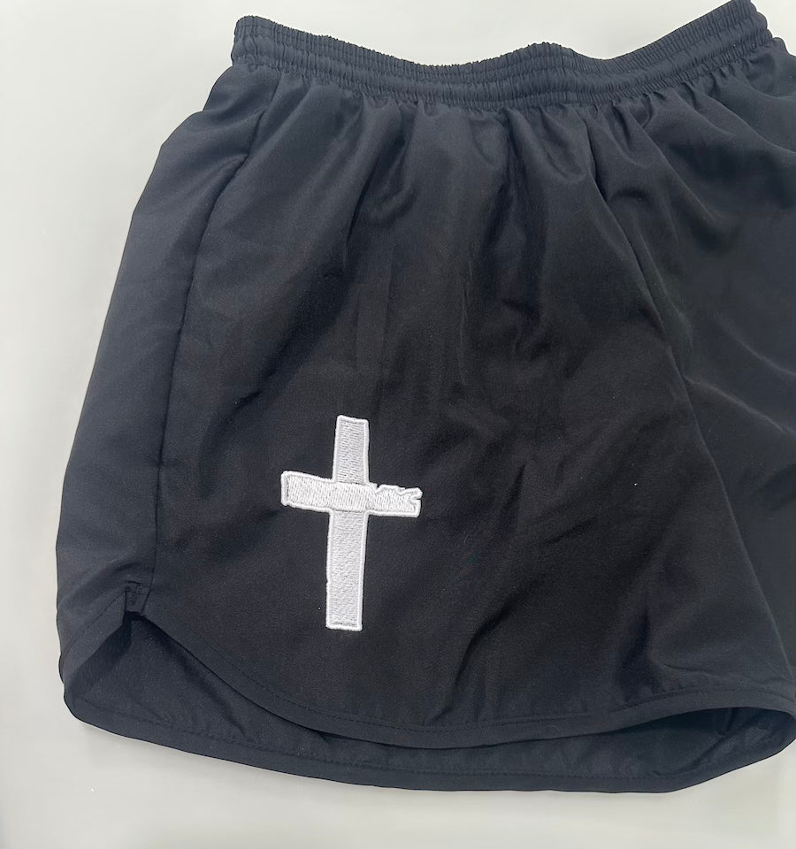 JESUS LOVES YOU  Embroidery Running Shorts