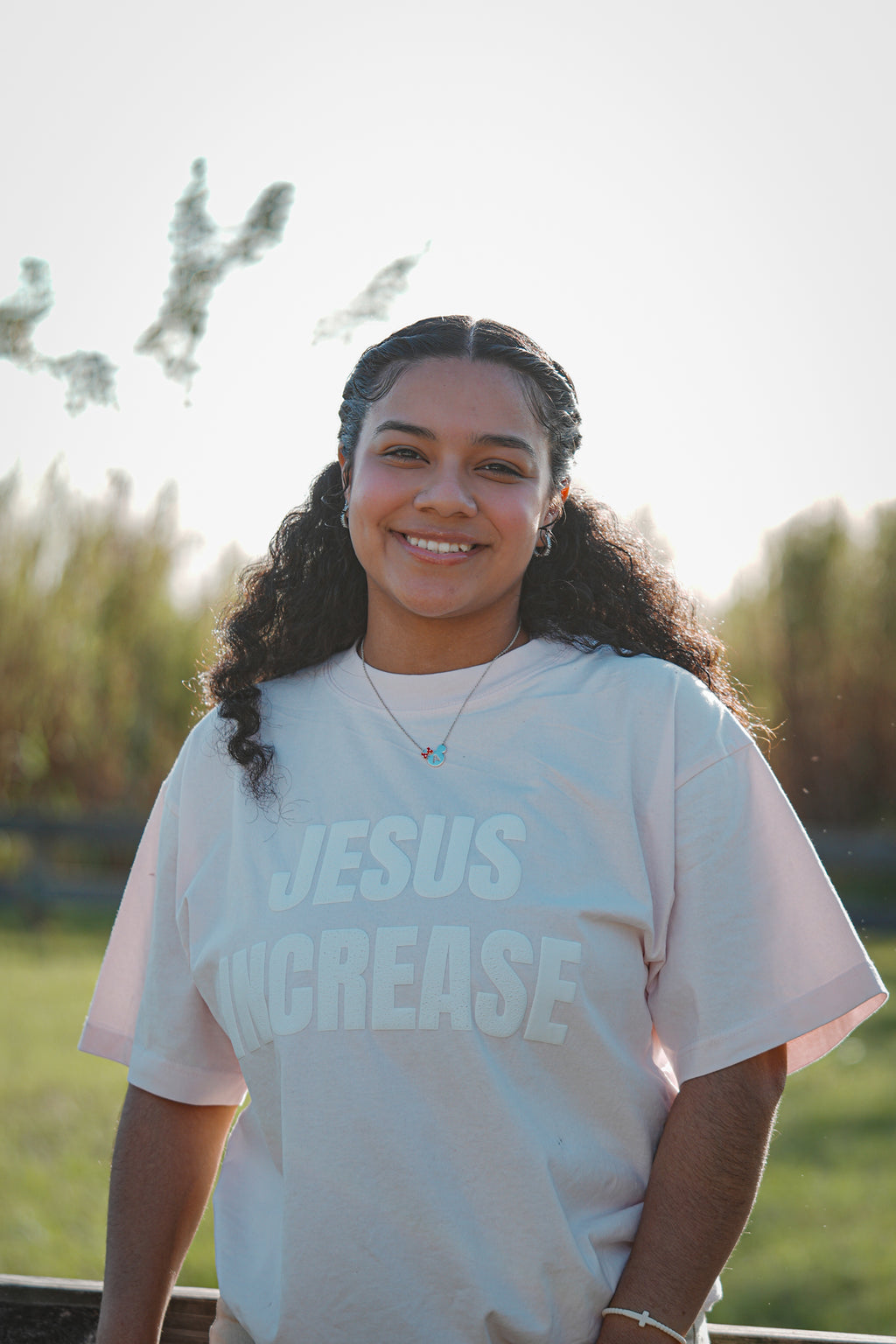 JESUS INCREASE Christian Oversized Box Tee