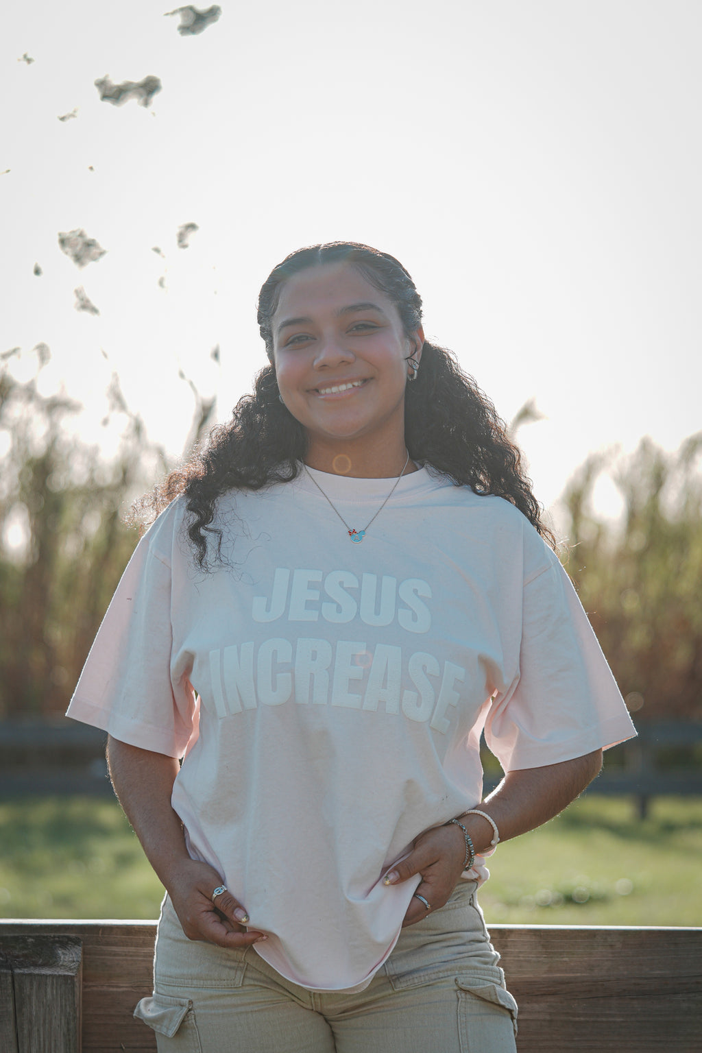 JESUS INCREASE Christian Oversized Box Tee