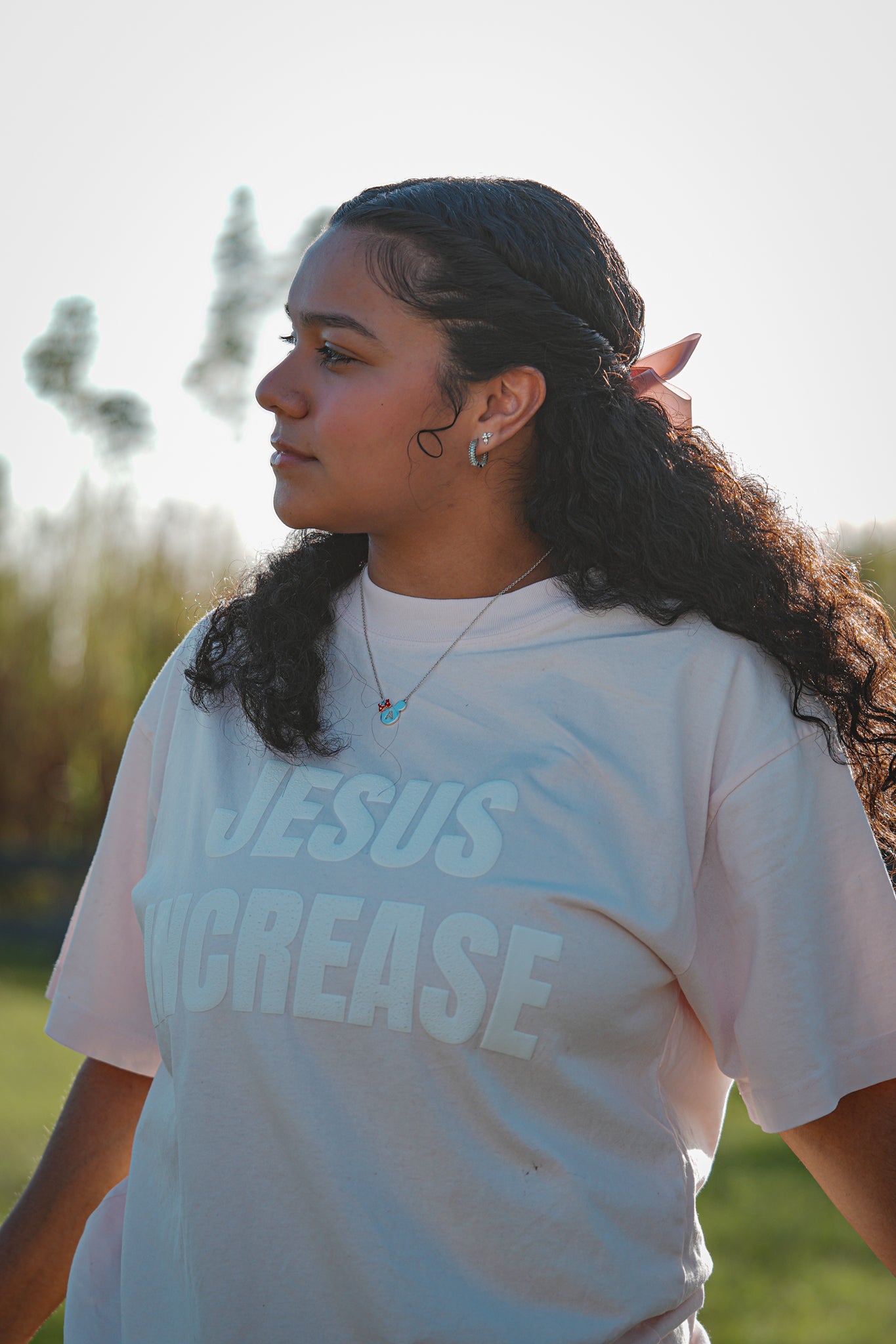 JESUS INCREASE Christian Oversized Box Tee