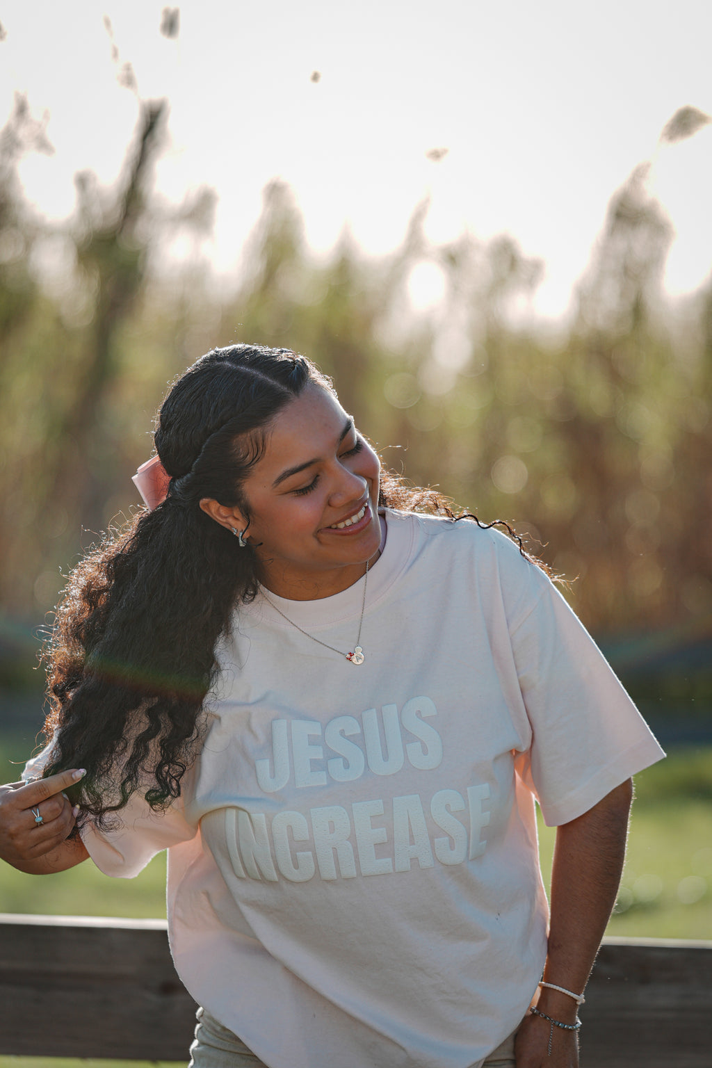JESUS INCREASE Christian Oversized Box Tee