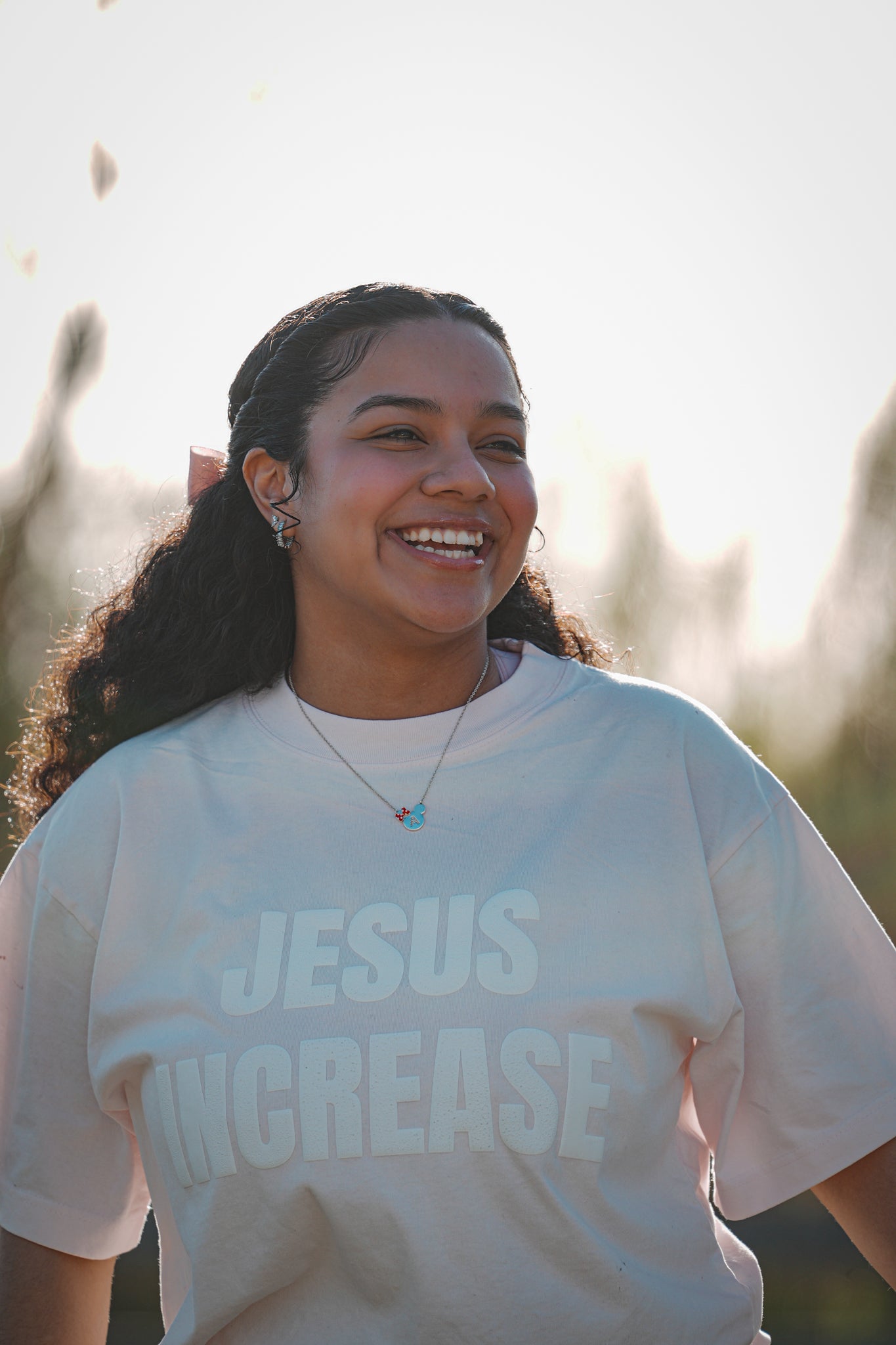 JESUS INCREASE Christian Oversized Box Tee