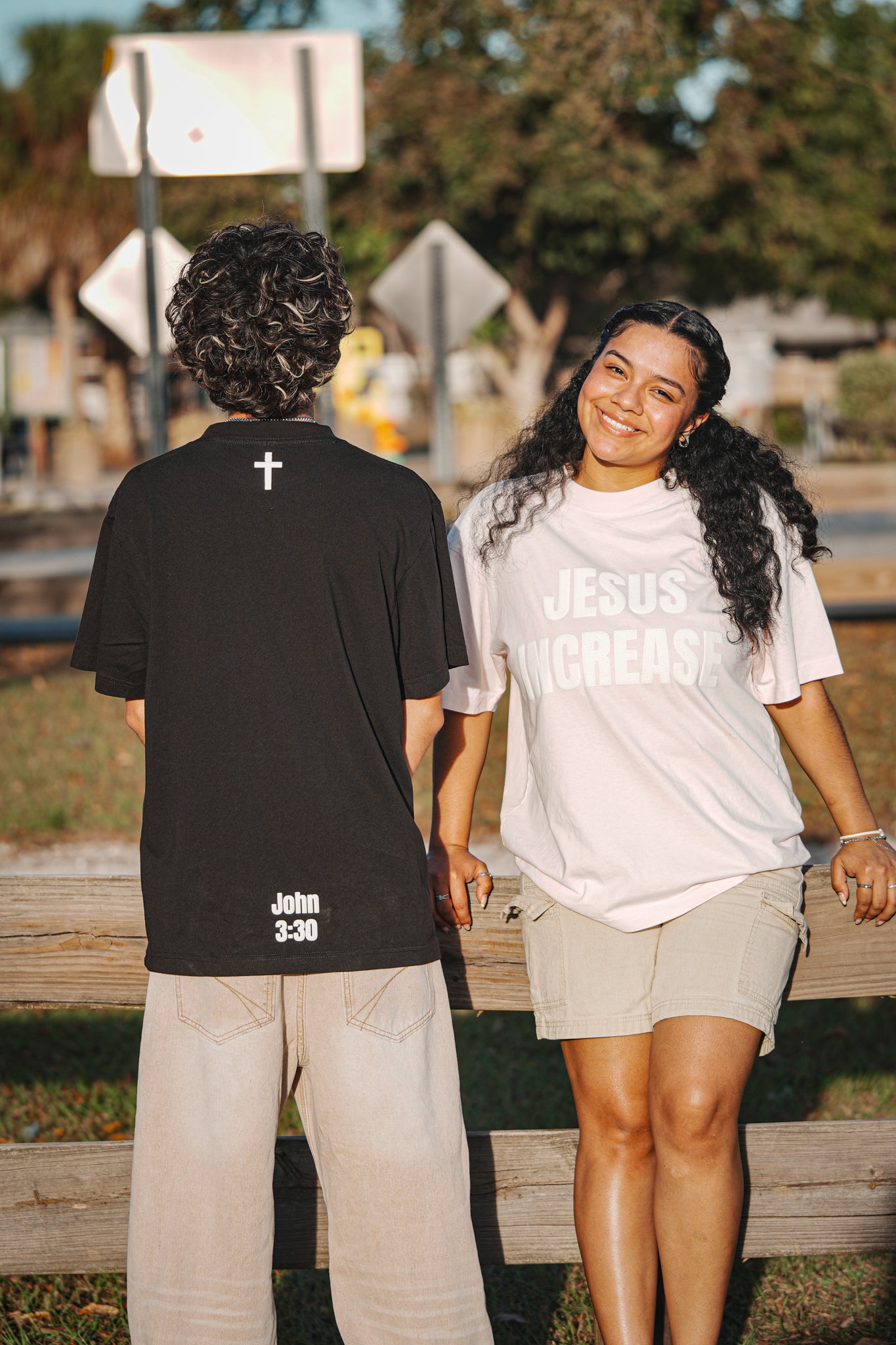 JESUS INCREASE Christian Oversized Box Tee