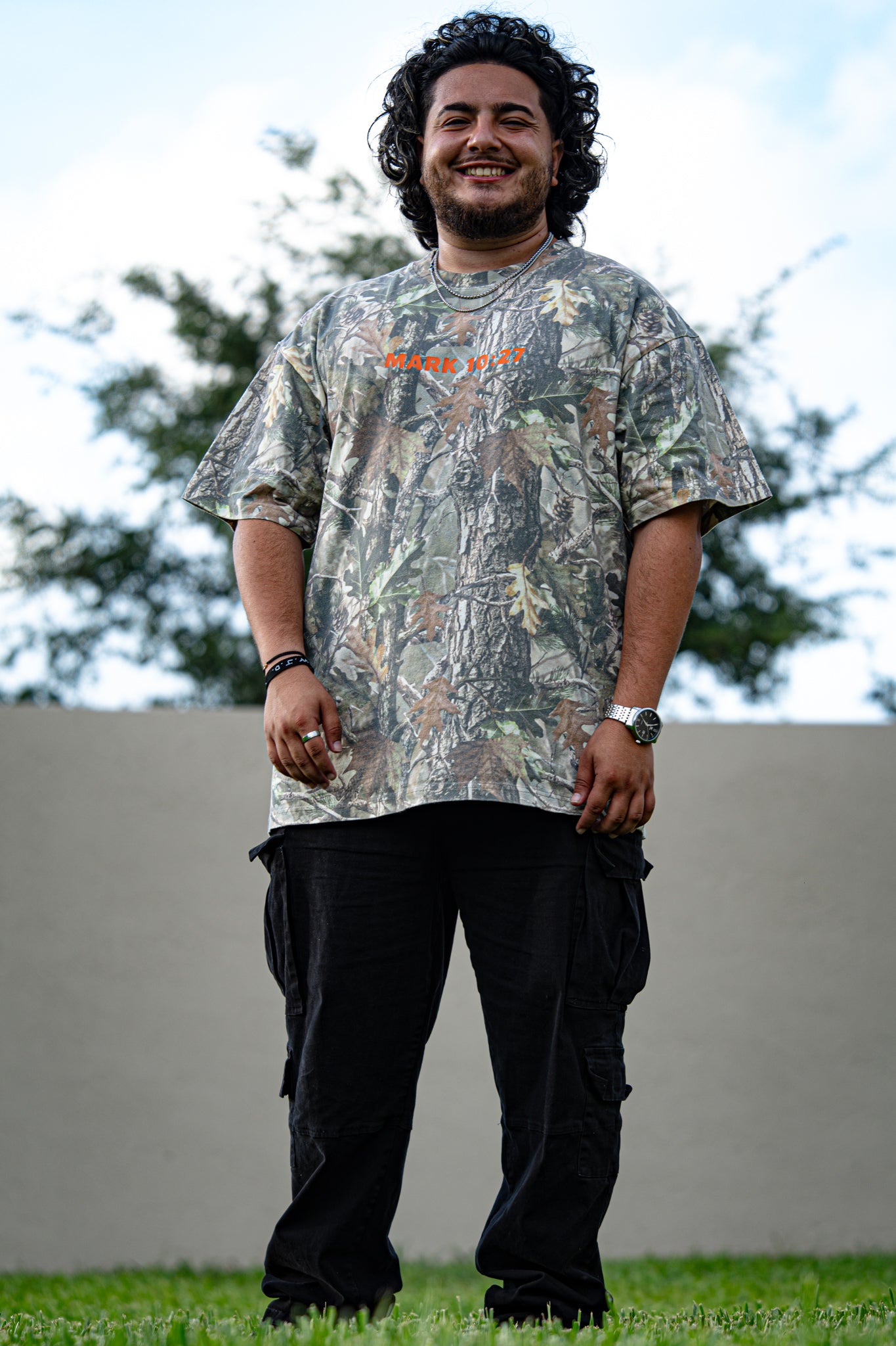ONLY JESUS CAN – Oversized Heavyweight Camo T-Shirt