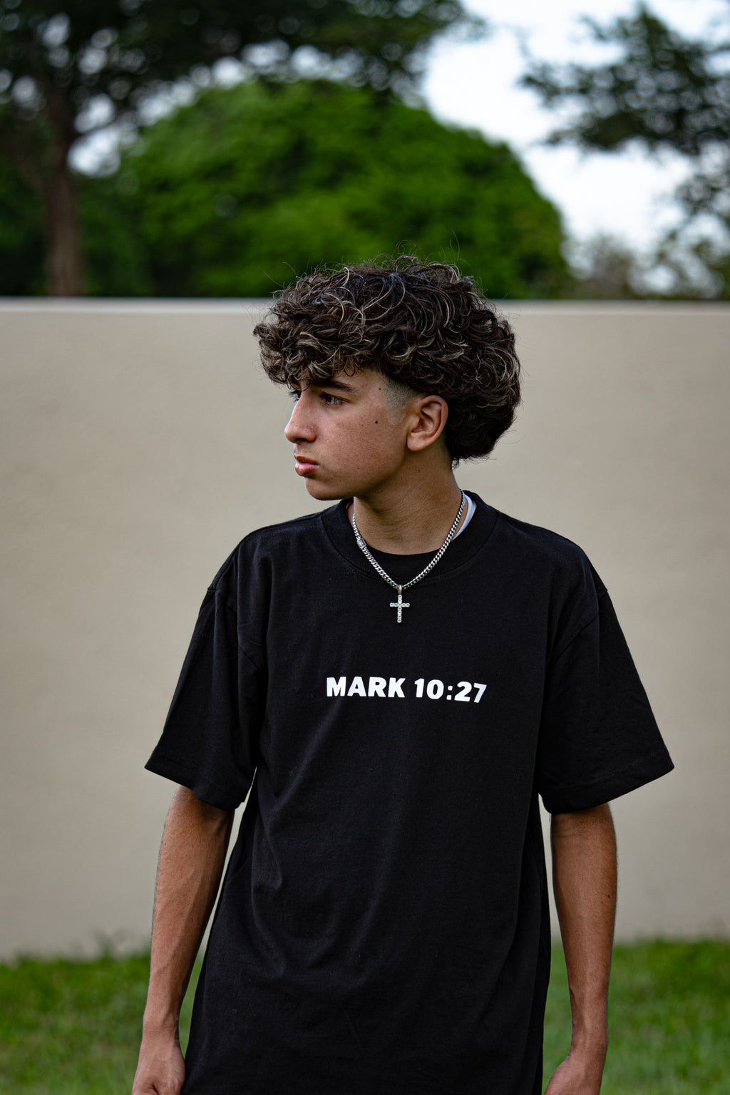 ONLY JESUS CAN. – Black Oversized Heavyweight T-Shirt