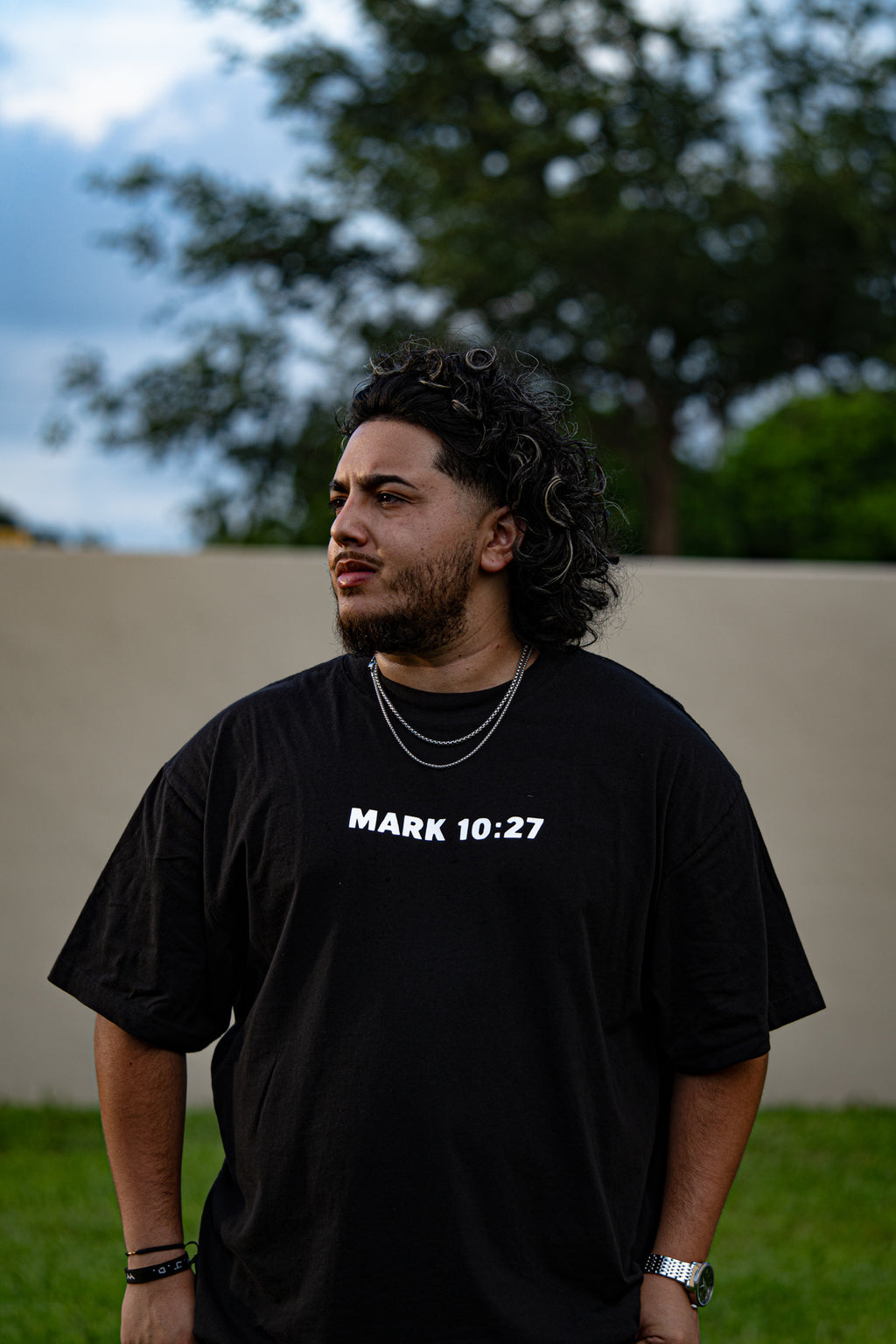 ONLY JESUS CAN. – Black Oversized Heavyweight T-Shirt