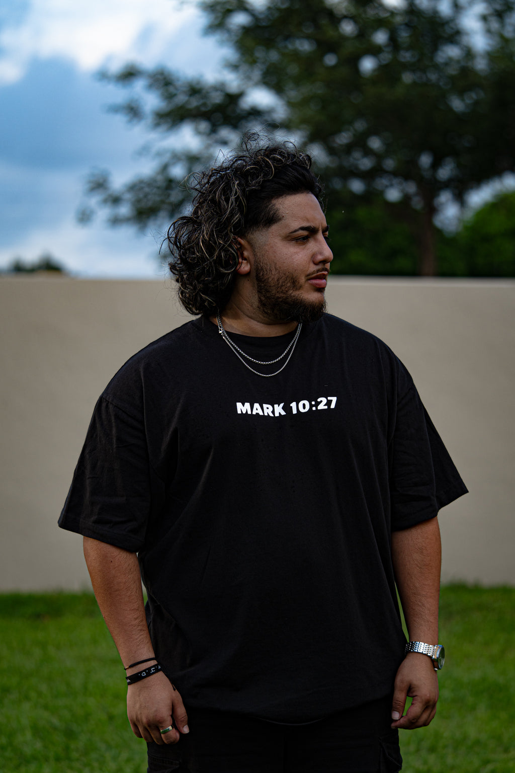 ONLY JESUS CAN. – Black Oversized Heavyweight T-Shirt