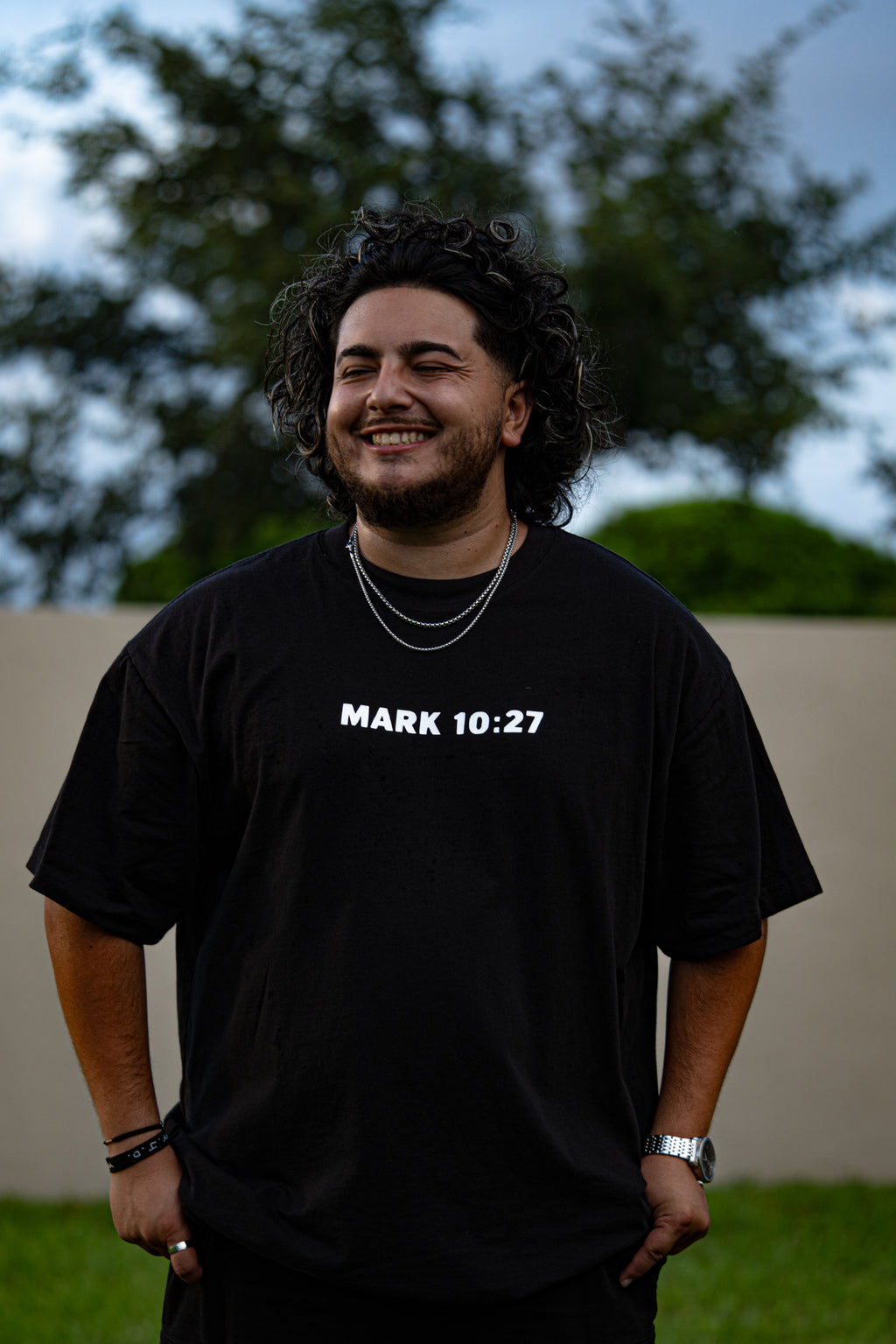 ONLY JESUS CAN. – Black Oversized Heavyweight T-Shirt