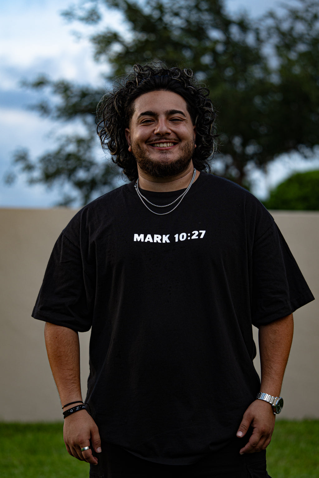 ONLY JESUS CAN. – Black Oversized Heavyweight T-Shirt