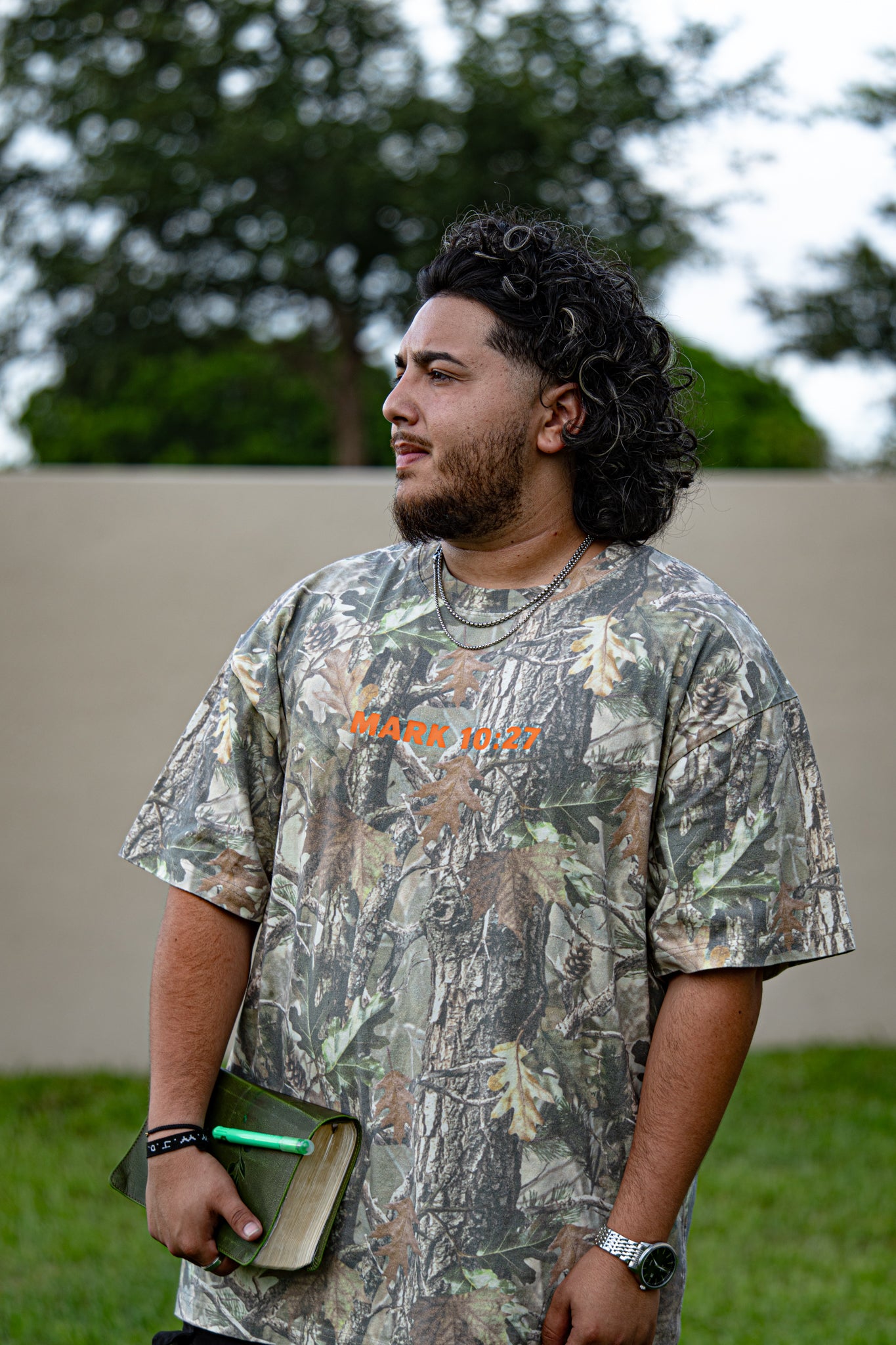 ONLY JESUS CAN – Oversized Heavyweight Camo T-Shirt
