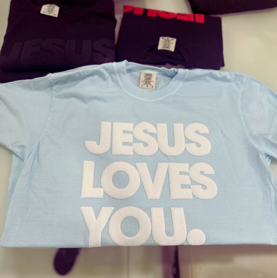 JESUS LOVES YOU Tee Christian wear unisex top - Faith wear