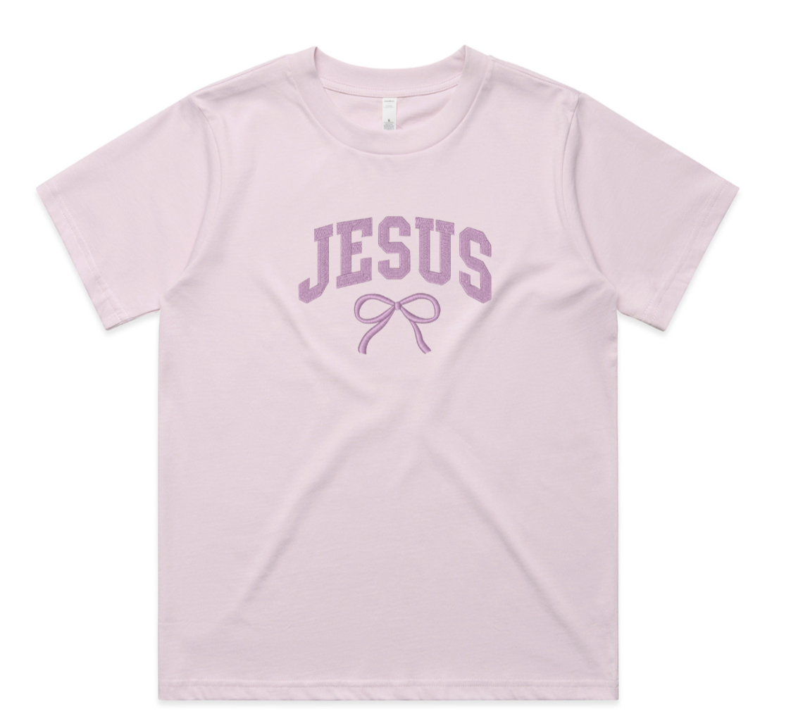 Jesus with Embroidery Bow