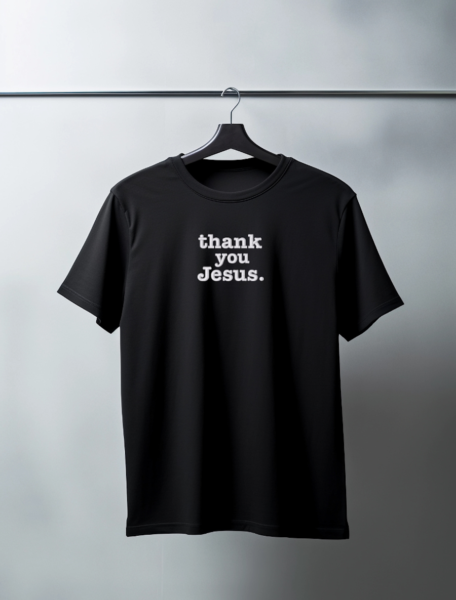 THANK YOU JESUS embroidery Tee