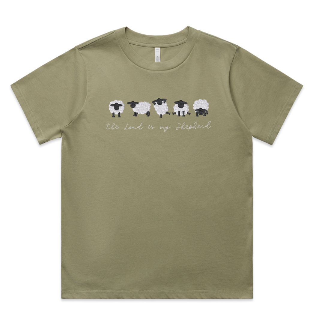 the LORD is My shepherd Embroidery Tee