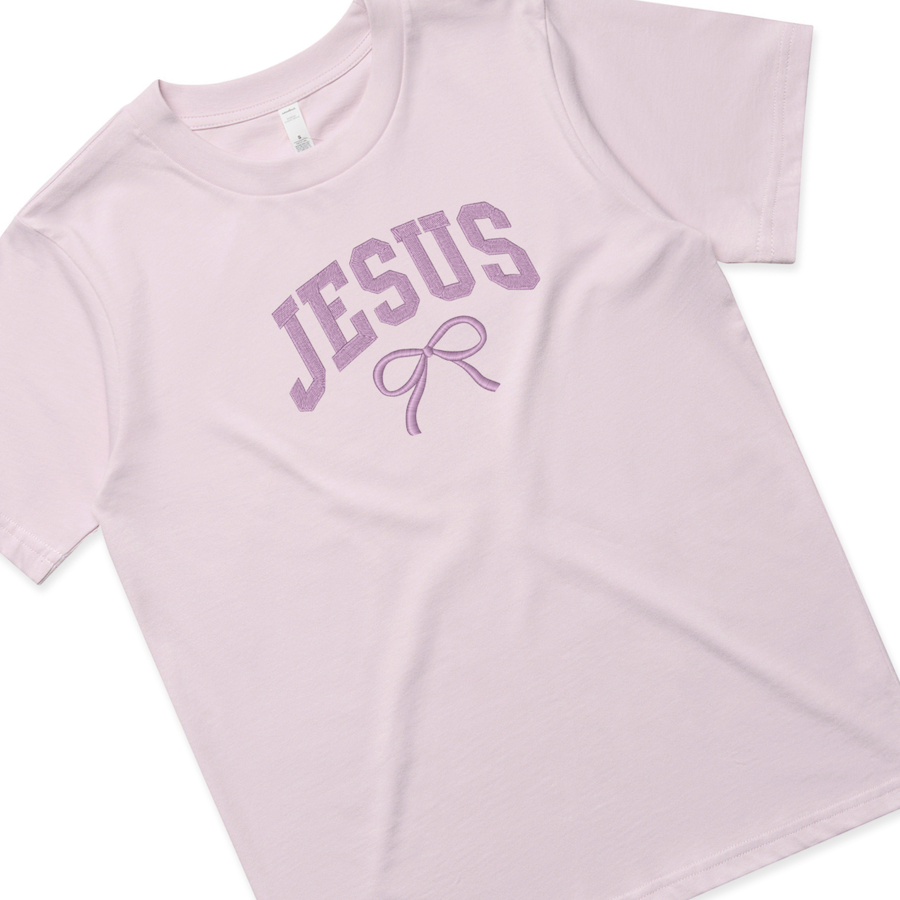 Jesus with Embroidery Bow