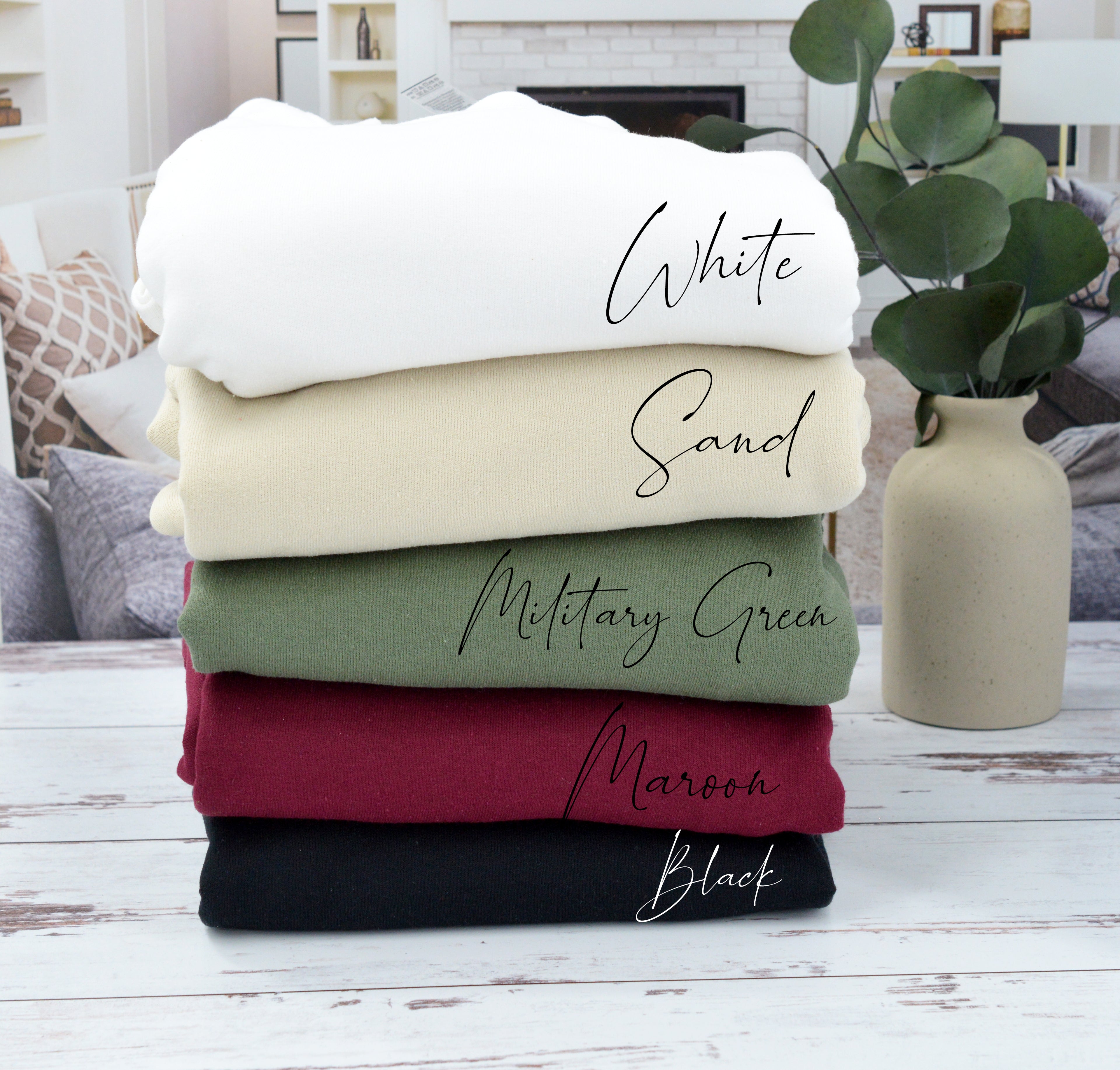 JESUS LOVES YOU.  white letters sweatshirt